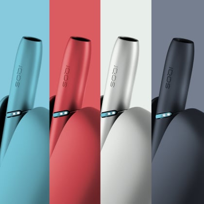 Podgrzewacz tytoniu IQOS Originals DUO dostepny w 4 elektryzujących wariantach kolorystycznych: turkusowym, czerwonym, srebrnym i czarnym.