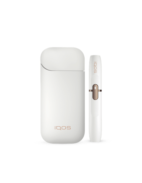 White IQOS 2.4 PLUS charger and holder