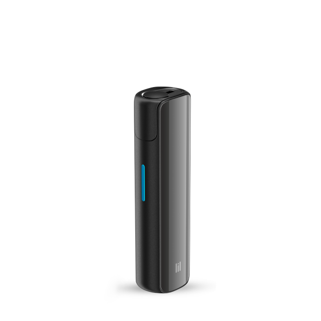 Black IQOS lil SOLID 2.0, the all-in-one heated tobacco device