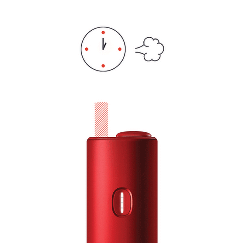 Podgrzewacz BONDS by IQOS z oznaczeniem czasu rwania sesji do 5 minut
