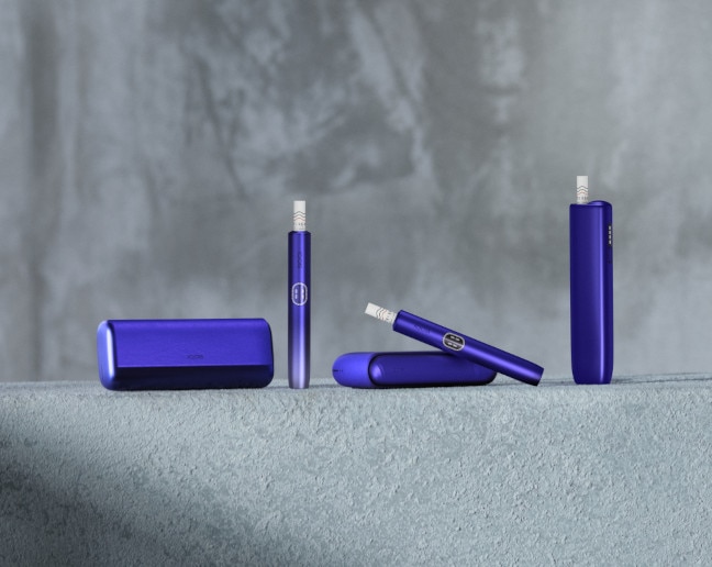 Podgrzewacze tytoniu IQOS ILUMA i, IQOS ILUMA i ONE oraz IQOS ILUMA i PRIME w kolorze fioletowym