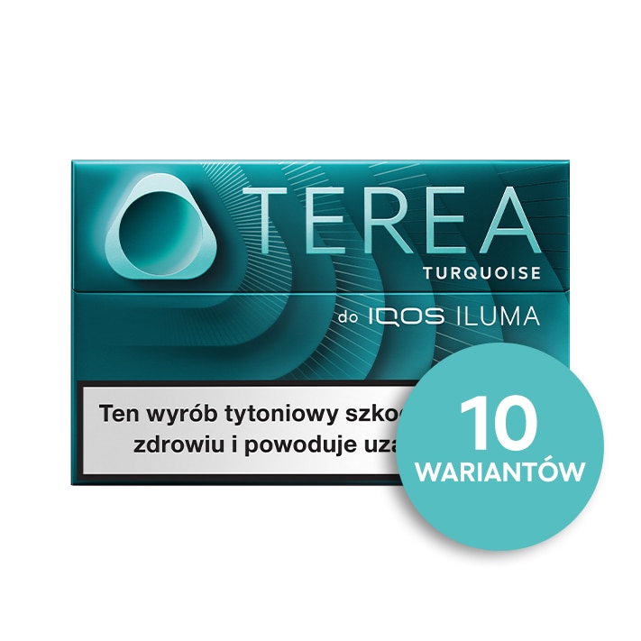 Paczka wkładów tytoniowych TEREA na białym tle