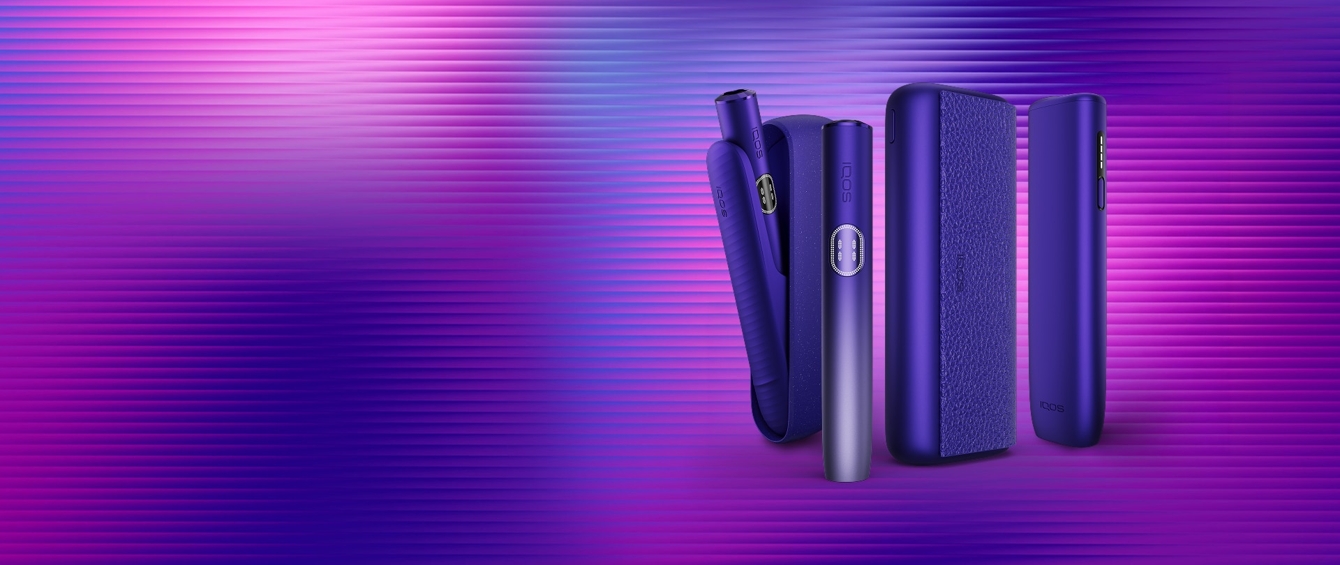 Podgrzewacze tytoniu IQOS ILUMA i , IQOS ILUMA i ONE oraz IQOS ILUMA i PRIME w kolorze fioletowym​