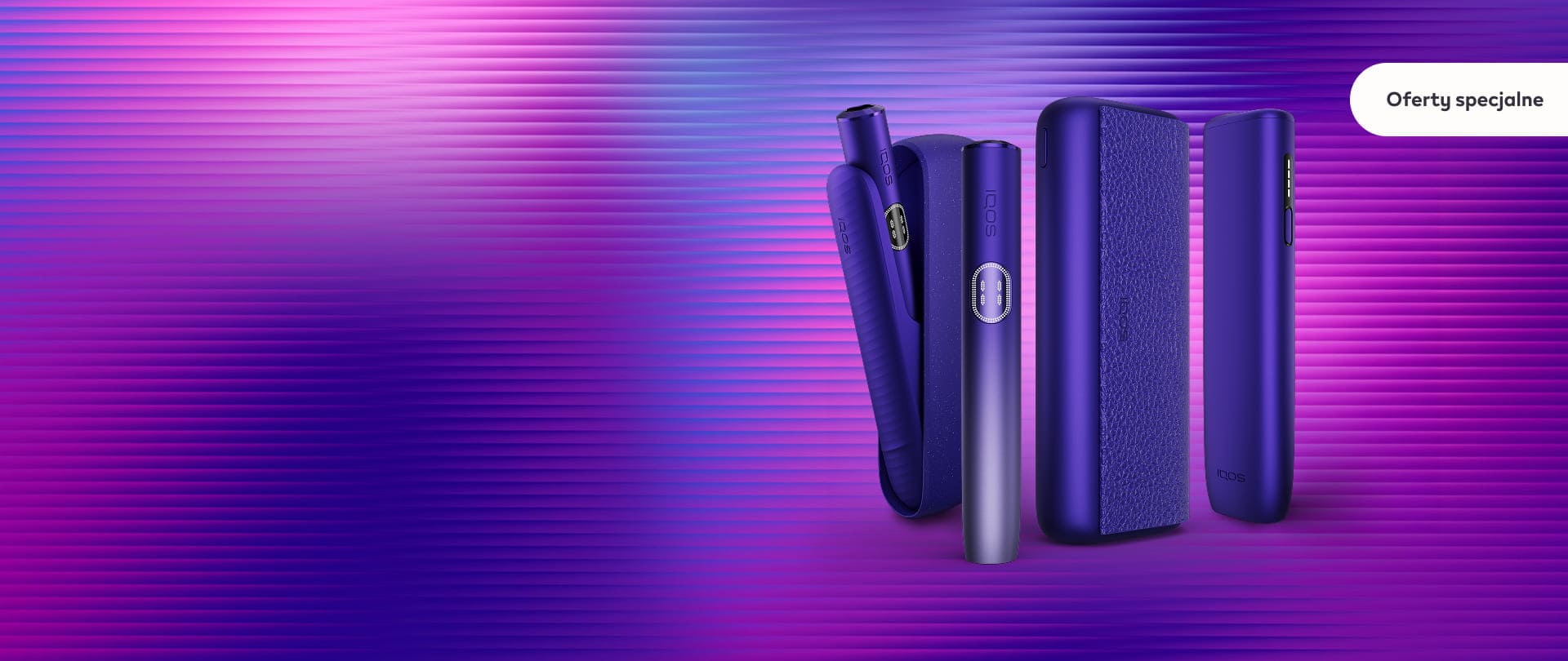 Podgrzewacze tytoniu IQOS ILUMA i , IQOS ILUMA i ONE oraz IQOS ILUMA i PRIME w kolorze fioletowym​