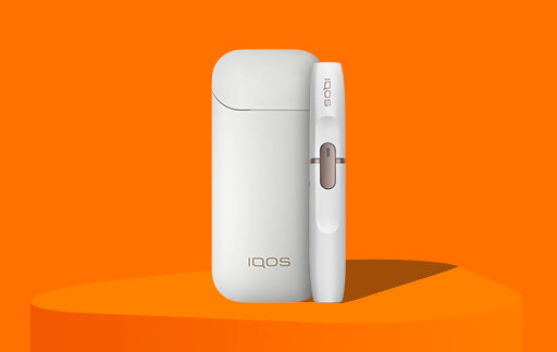 IQOS 2.4 PLus White Orange Background