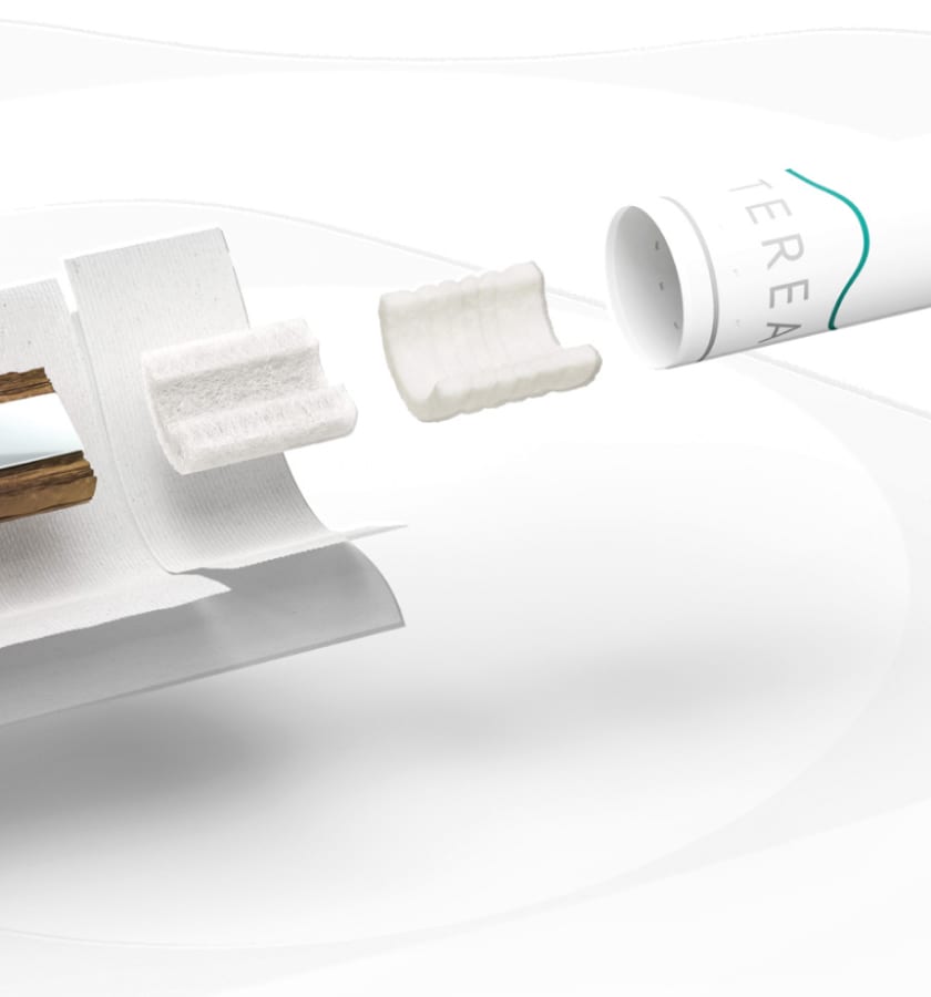 Cross section through TEREA tobacco stick